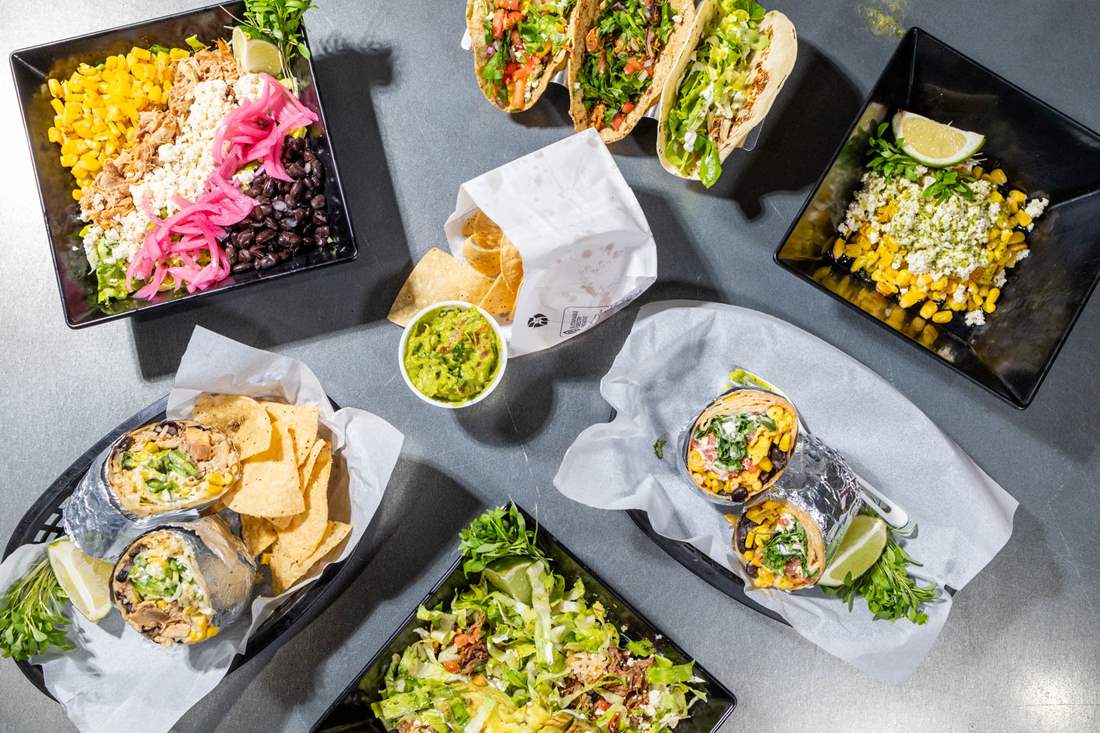 Tacos, burritos and salads at The Avocado Pit